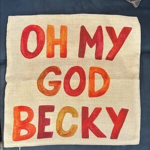 Vibrant Red and Orange Accent Pillow Cover